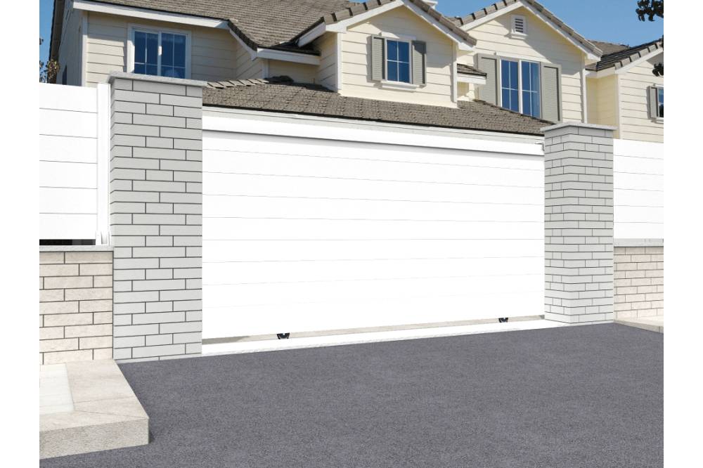 Ombrazur - Portail coulissant plein Blanc L 3000 x H 1843 mm Motorisé OMBRAZUR - Imagen 2