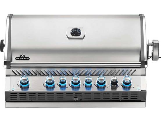 Napoleon - Barbecue gaz encastrable Prestige Pro 665 inox 5 brûleurs + Plateau charbon + Brosse brûleur - Napoléon - Image 3