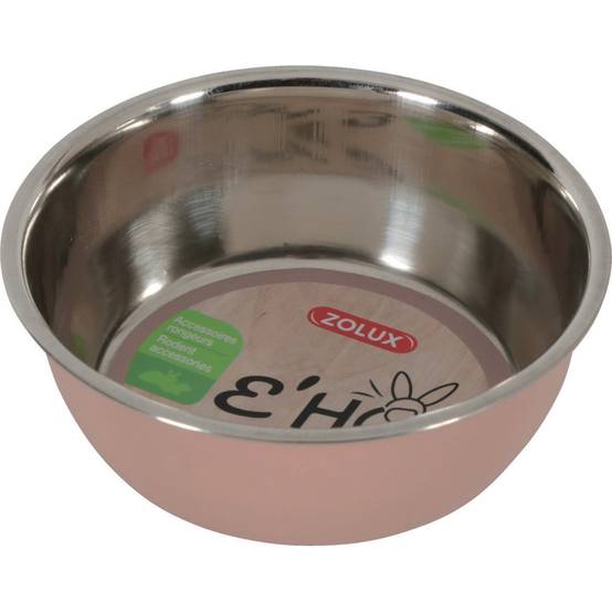 Zolux - Bol en inox EHOP 200 ml rose pour rongeur - Image 1