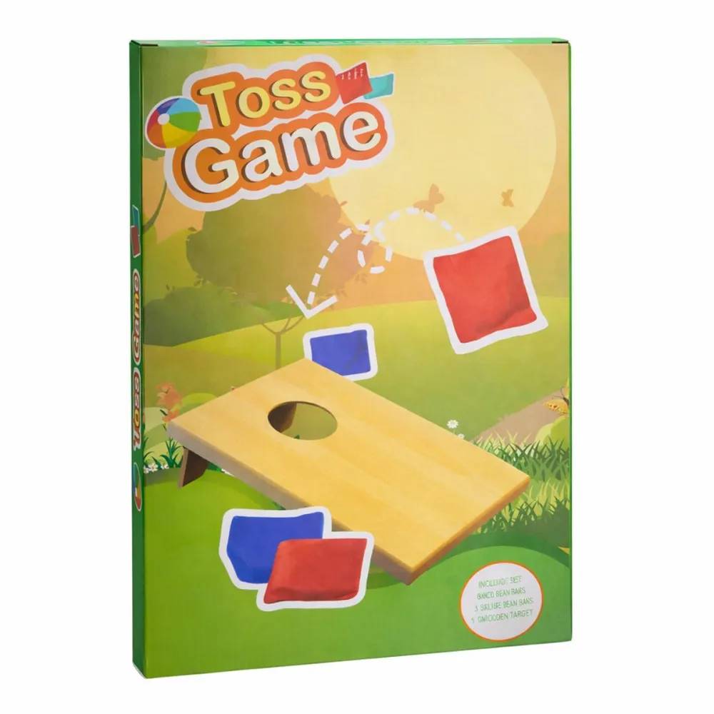 Kit Cornhole Enfant – Léger Et Portable – Intérieur/Extérieur – Sac De Rangement – Jeu De Lancer – Fête Et Camping