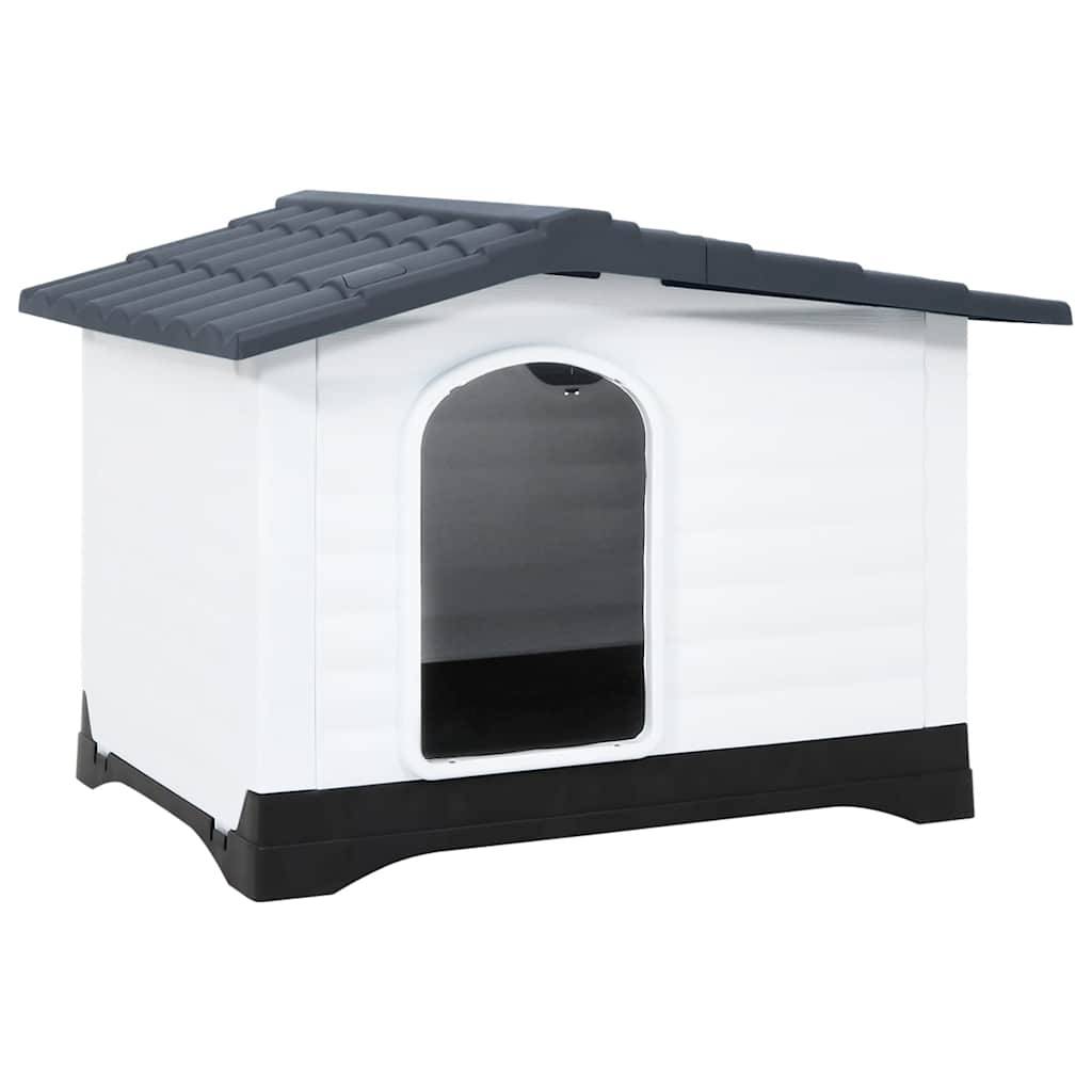 Vidaxl - Niche pour chien Gris 90,5x68x66 cm Polypropylène vidaXL 152230 - Imagen 1