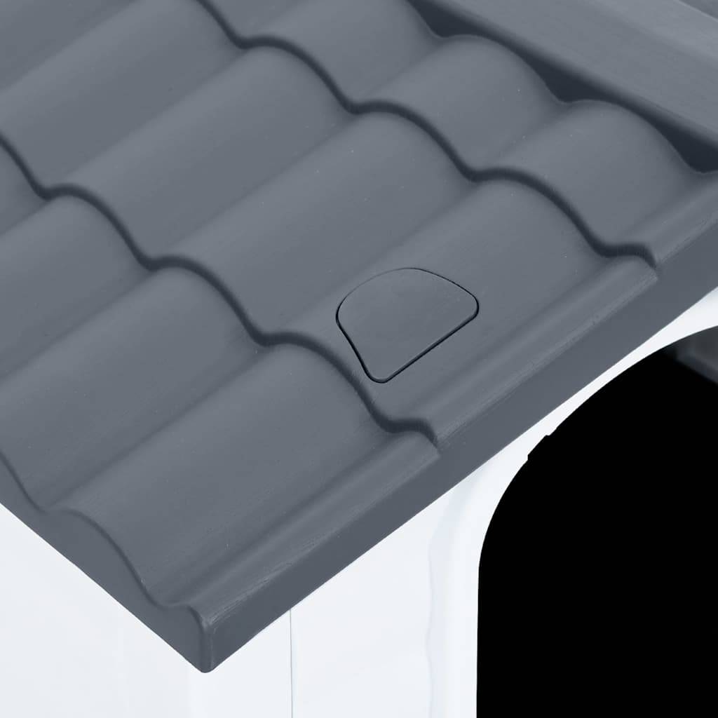 Vidaxl - Niche pour chien Gris 90,5x68x66 cm Polypropylène vidaXL 152230 - Imagen 6