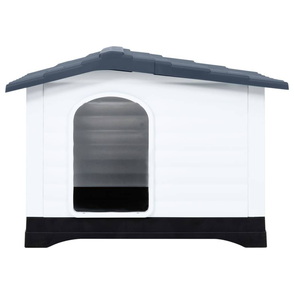 Vidaxl - Niche pour chien Gris 90,5x68x66 cm Polypropylène vidaXL 152230 - Imagen 2