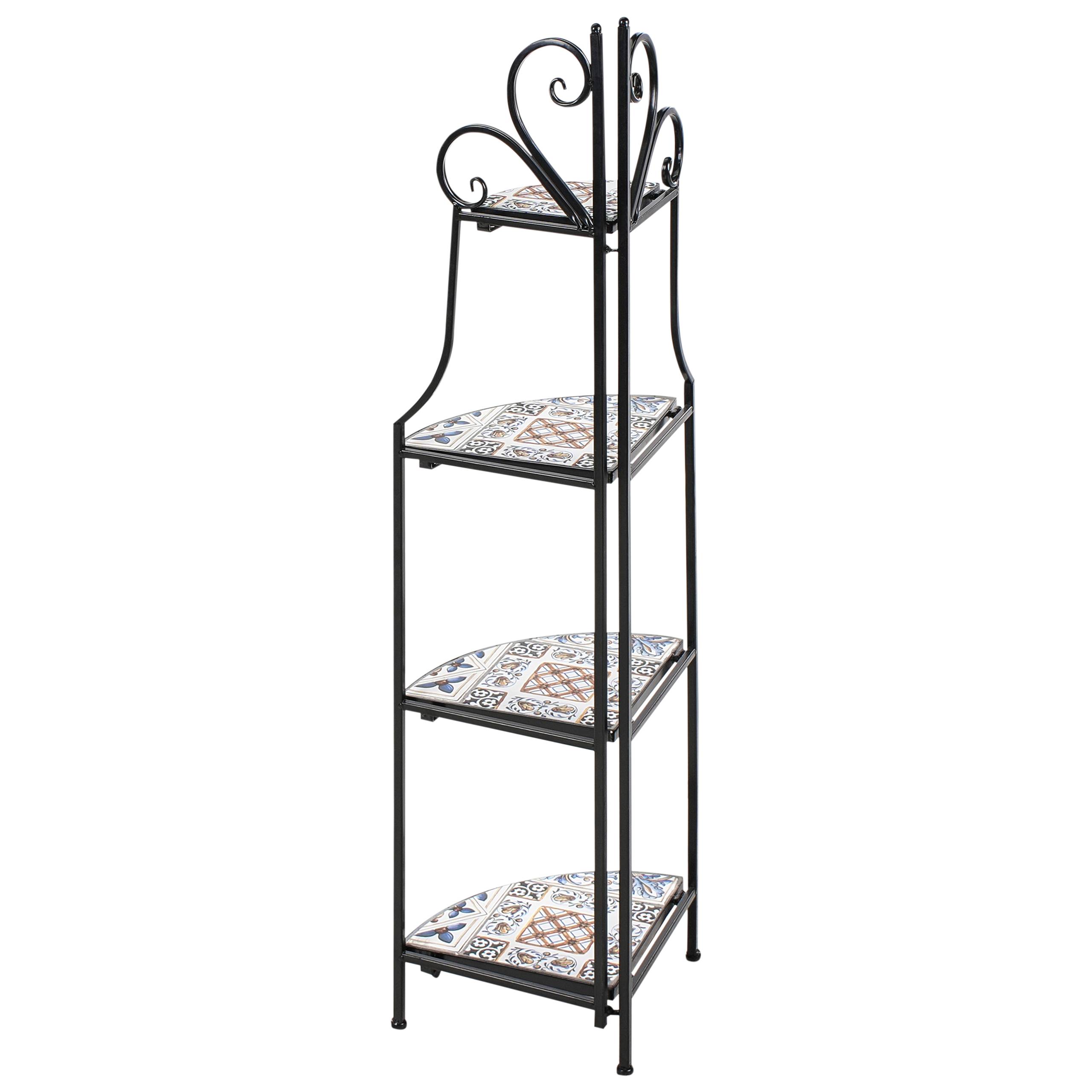 Beliani - Armoires de jardin Métal Noir FAVARA - 43x32x128- Beliani - Image 5