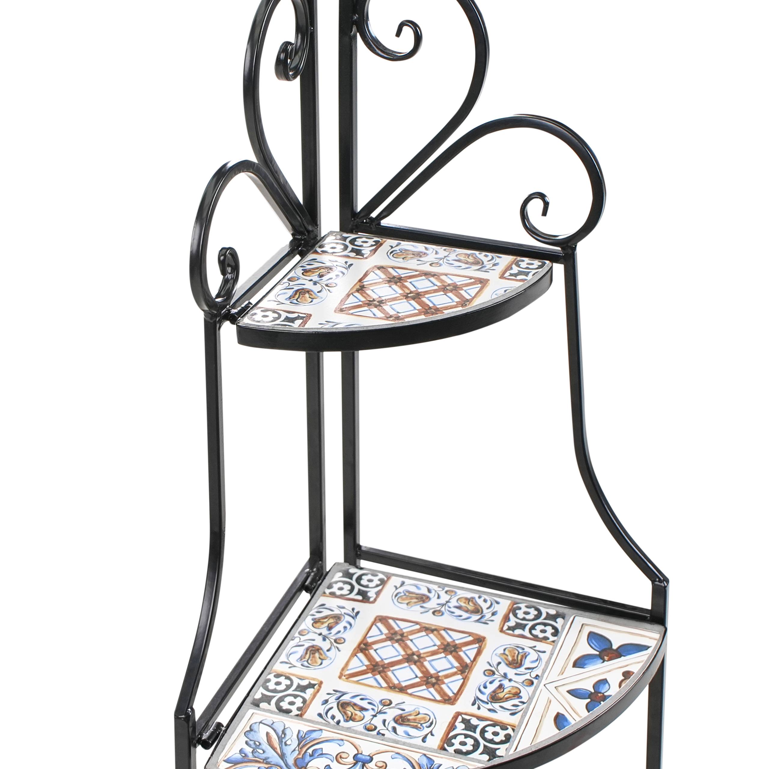 Beliani - Armoires de jardin Métal Noir FAVARA - 43x32x128- Beliani - Image 7