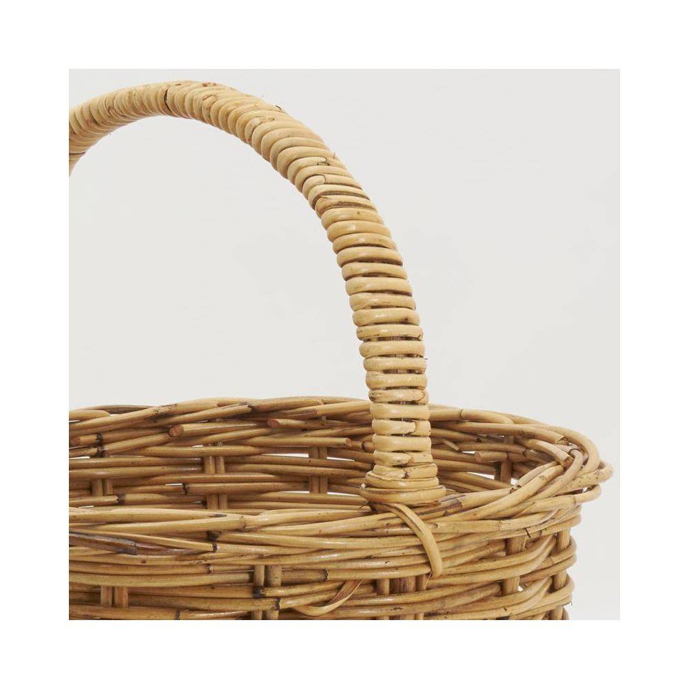 Aubry Gaspard - Panier ovale en poelet marron - Imagen 3