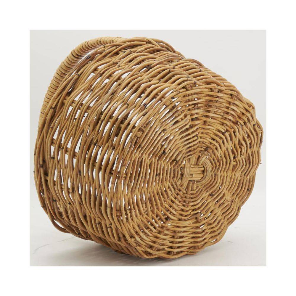 Aubry Gaspard - Panier ovale en poelet marron - Imagen 4
