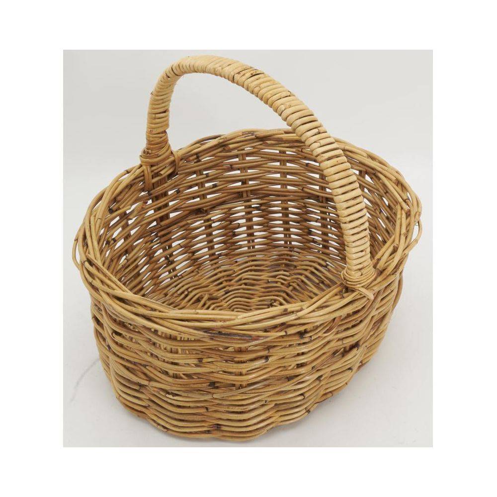Aubry Gaspard - Panier ovale en poelet marron - Imagen 2