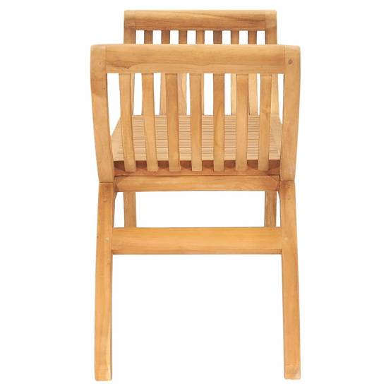 Maison Chic - Banc de jardin - Banc d'extérieur - Banquette 126 cm Bois de teck solide - Imagen 4