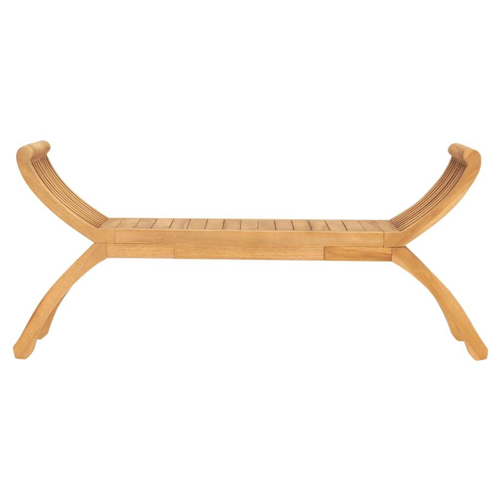 Maison Chic - Banc de jardin - Banc d'extérieur - Banquette 126 cm Bois de teck solide - Imagen 1