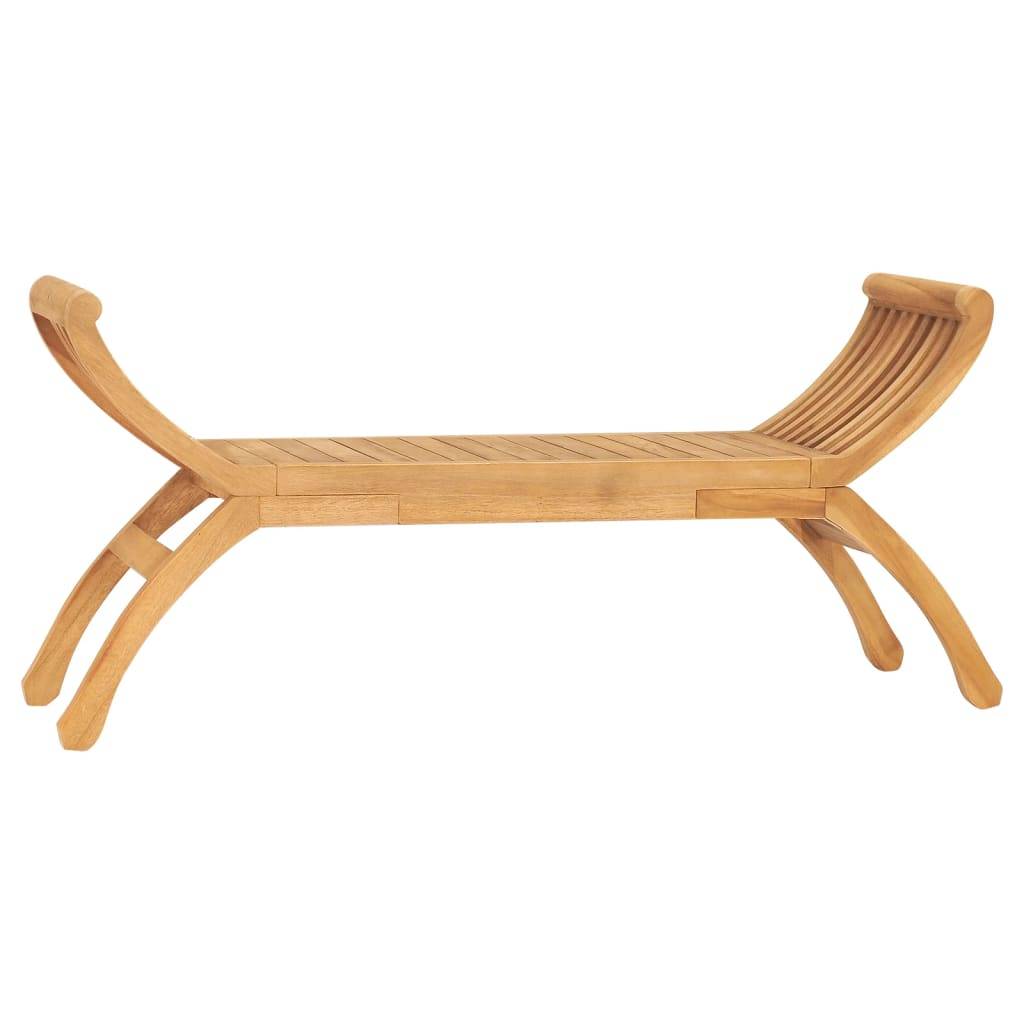 Maison Chic - Banc de jardin - Banc d'extérieur - Banquette 126 cm Bois de teck solide - Imagen 2