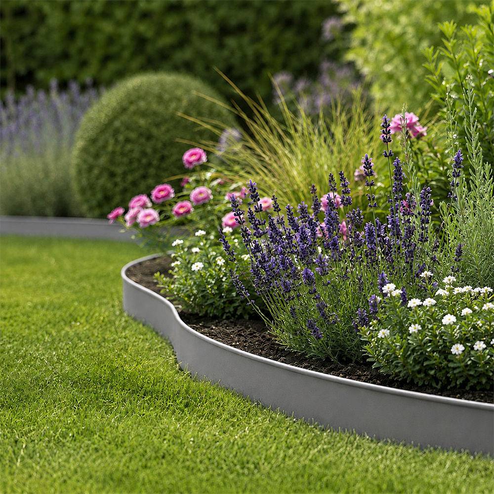Gt Garden - Bordure de jardin grise - 12,5 cm x 18 mètres - GT GARDEN - Imagen 3