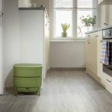 Ferme Du Moutta - WORMcube Vert Design & Compact I Lombricomposteur 2 plateaux + 250gr de Vers - Imagen 5