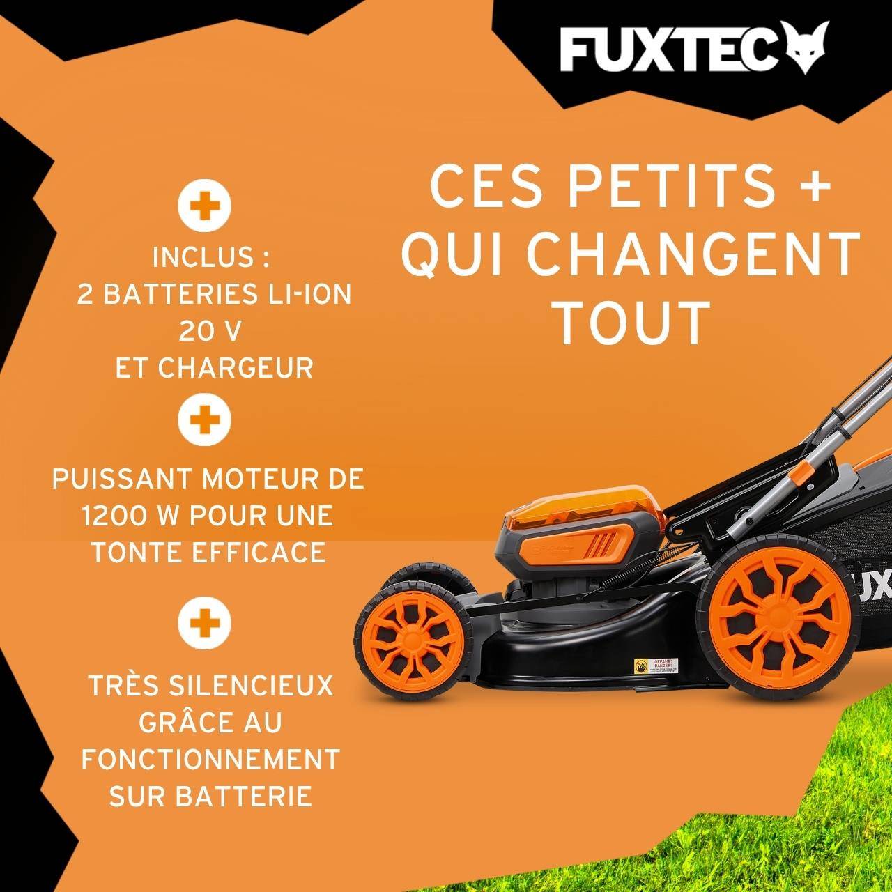 FUXTEC - FUXTEC Tondeuse à gazon sans fil FX-E2RM46PROSET - Image 3