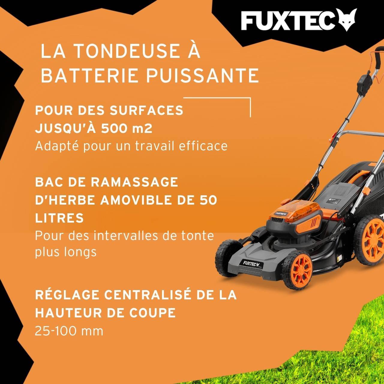 FUXTEC - FUXTEC Tondeuse à gazon sans fil FX-E2RM46PROSET - Image 4