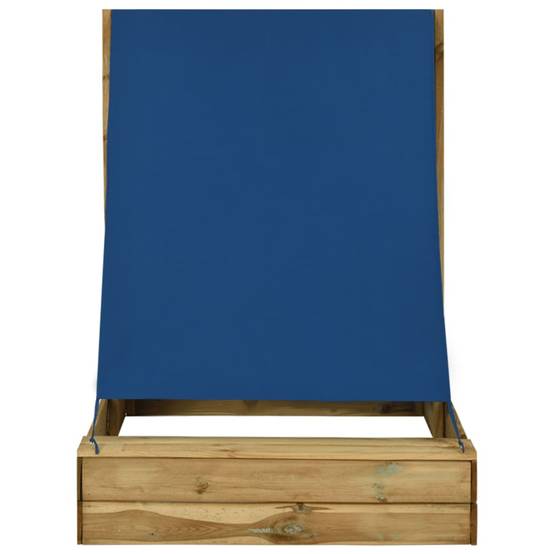 Bac à sable - Maison de jeu pour enfants avec toit 160x100x133 cm Bois de pin imprégné - Image 1