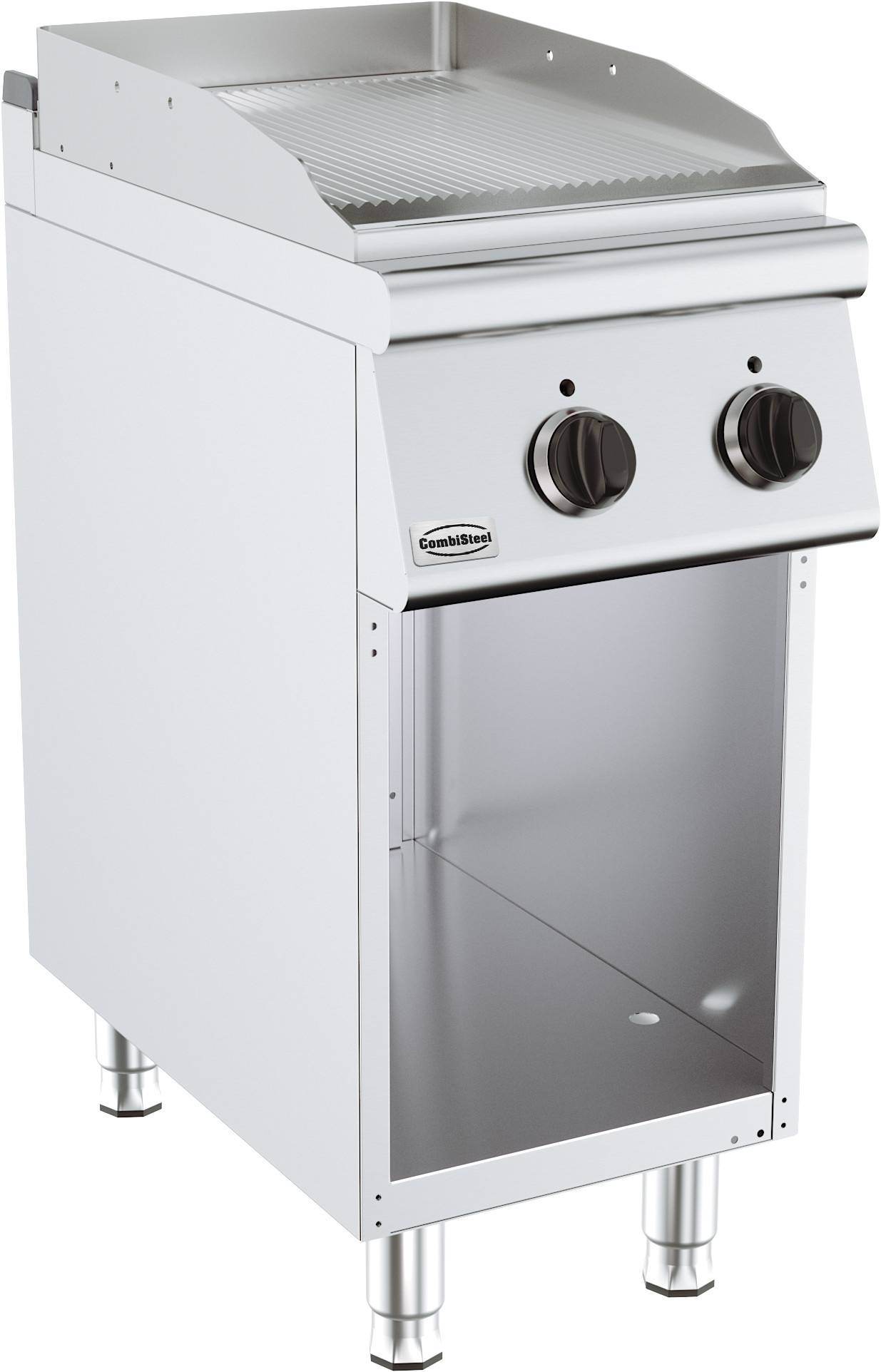 Combisteel - Plancha Electrique Professionnelle Rainurée - Profondeur 700 - Combisteel