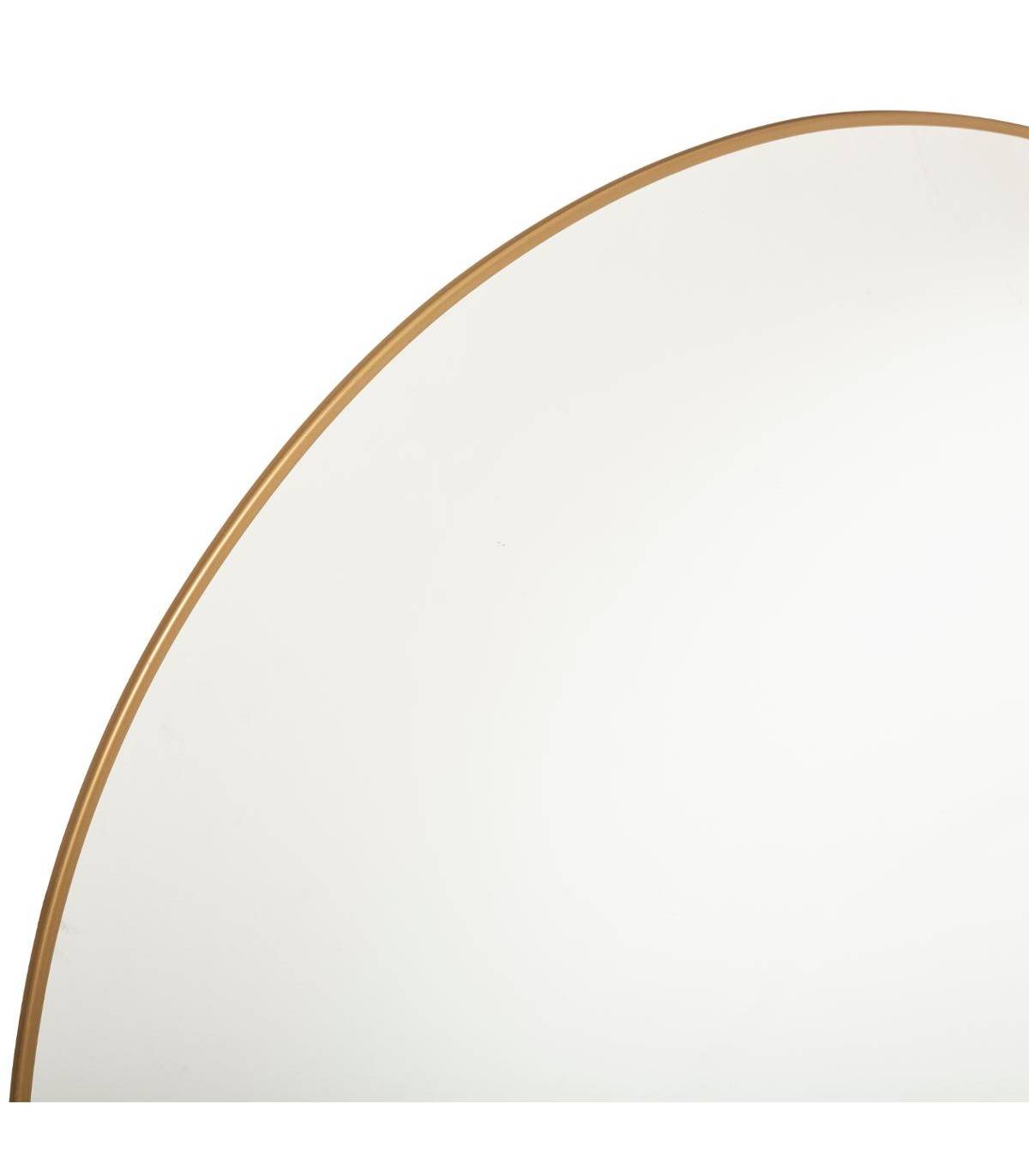 Grand Miroir mural en Métal Doré D 76 cm - Imagen 2