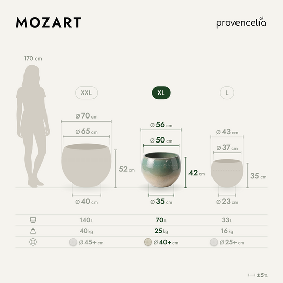 Provencelia - Pot MOZART 56x42cm brume d'été - Image 2