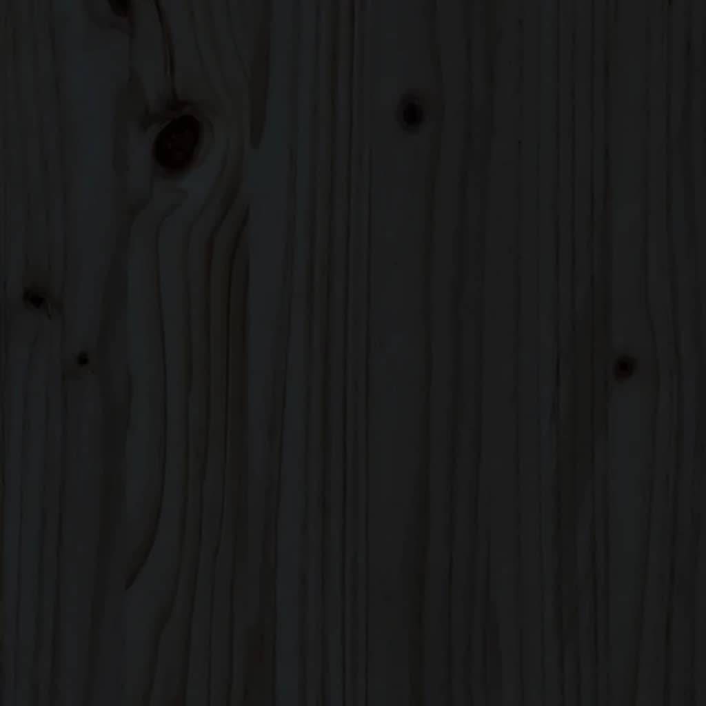 Vidaxl - Lit pour chien Noir 95,5x65,5x28 cm Bois de pin solide vidaXL 821461 - Imagen 8