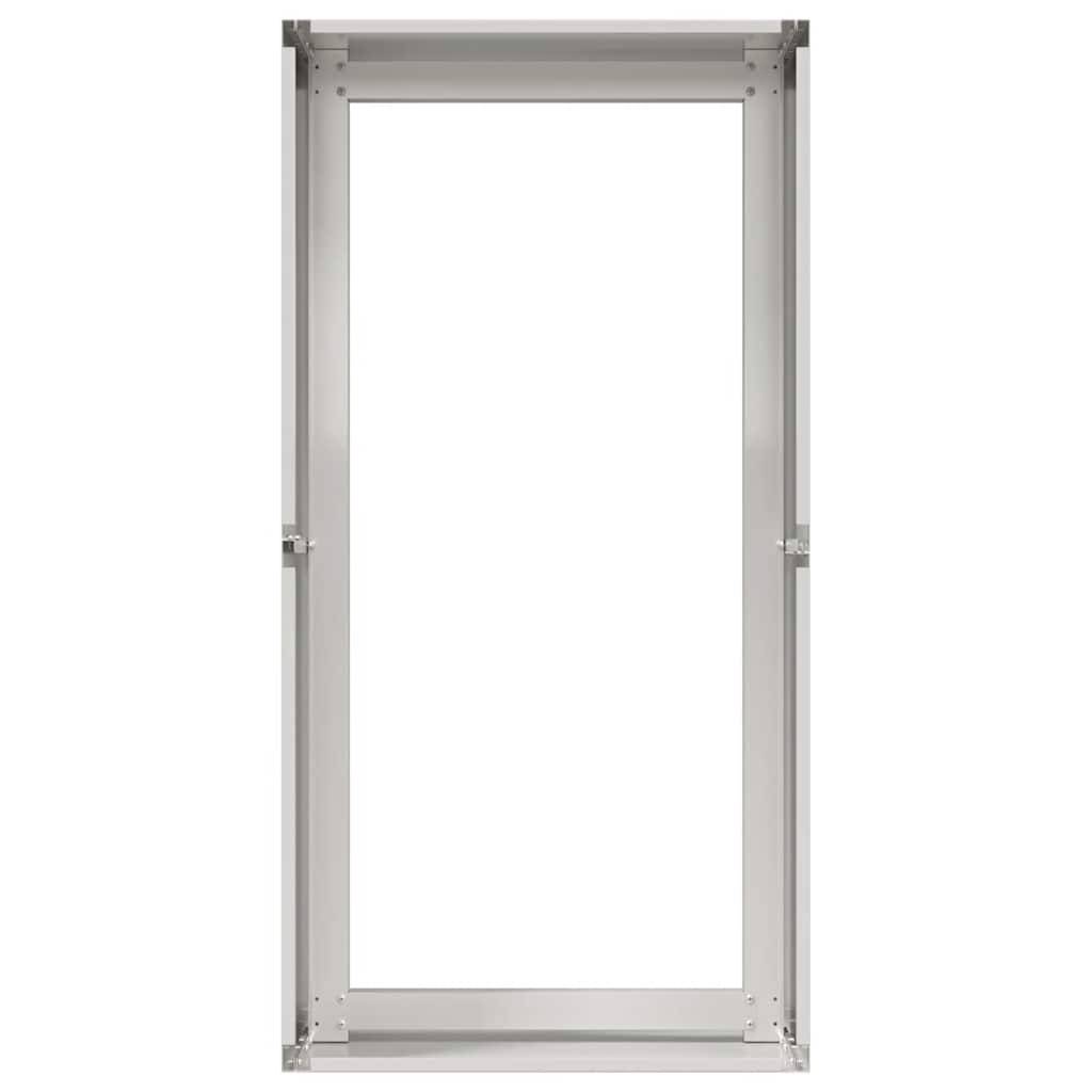 Jardinière acier inoxydable gris 80 x 40 x 40 cm - PANGIVO - Image 5