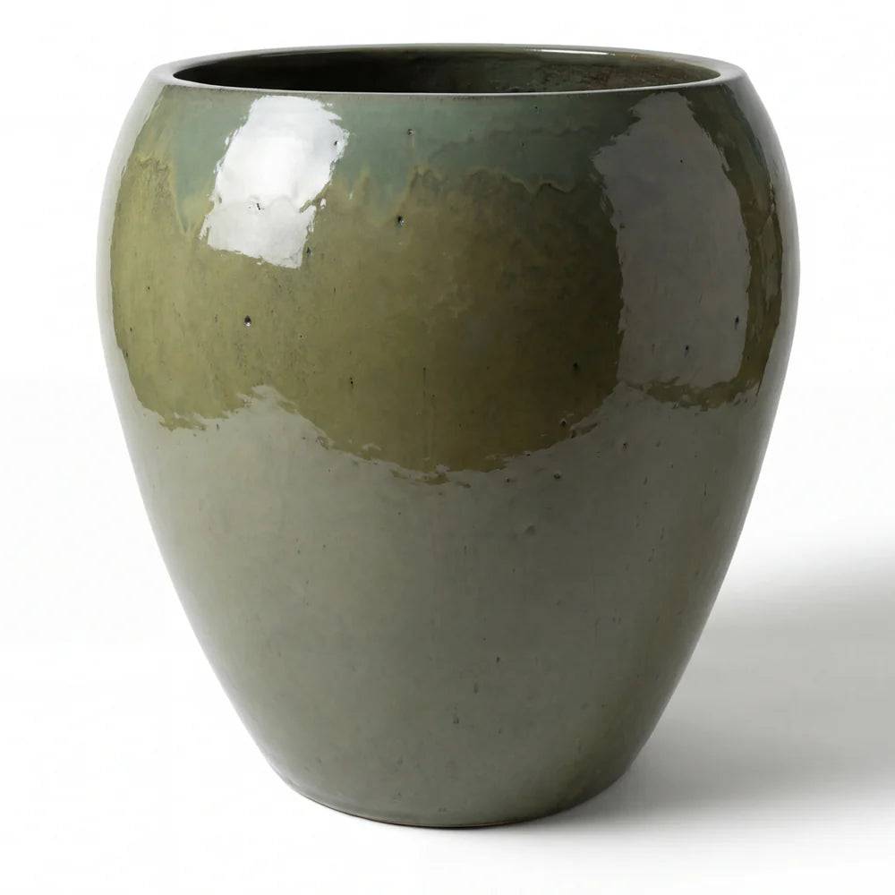 Provencelia - Pot LAFONTAINE2 50x52cm vert crème - Image 1