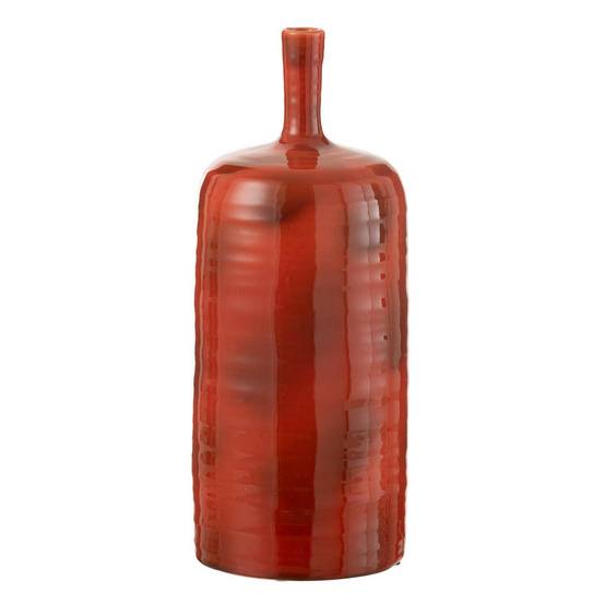 Vase Bouteille en Céramique "Akane" 49cm Rouge - Image 1