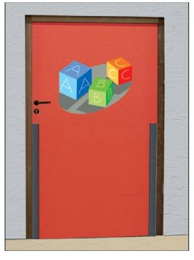 Joint anti-pince doigts pour intérieur porte classé feu WATTELEZ 40x40x1400mm - Noir - 604205N - Imagen 2