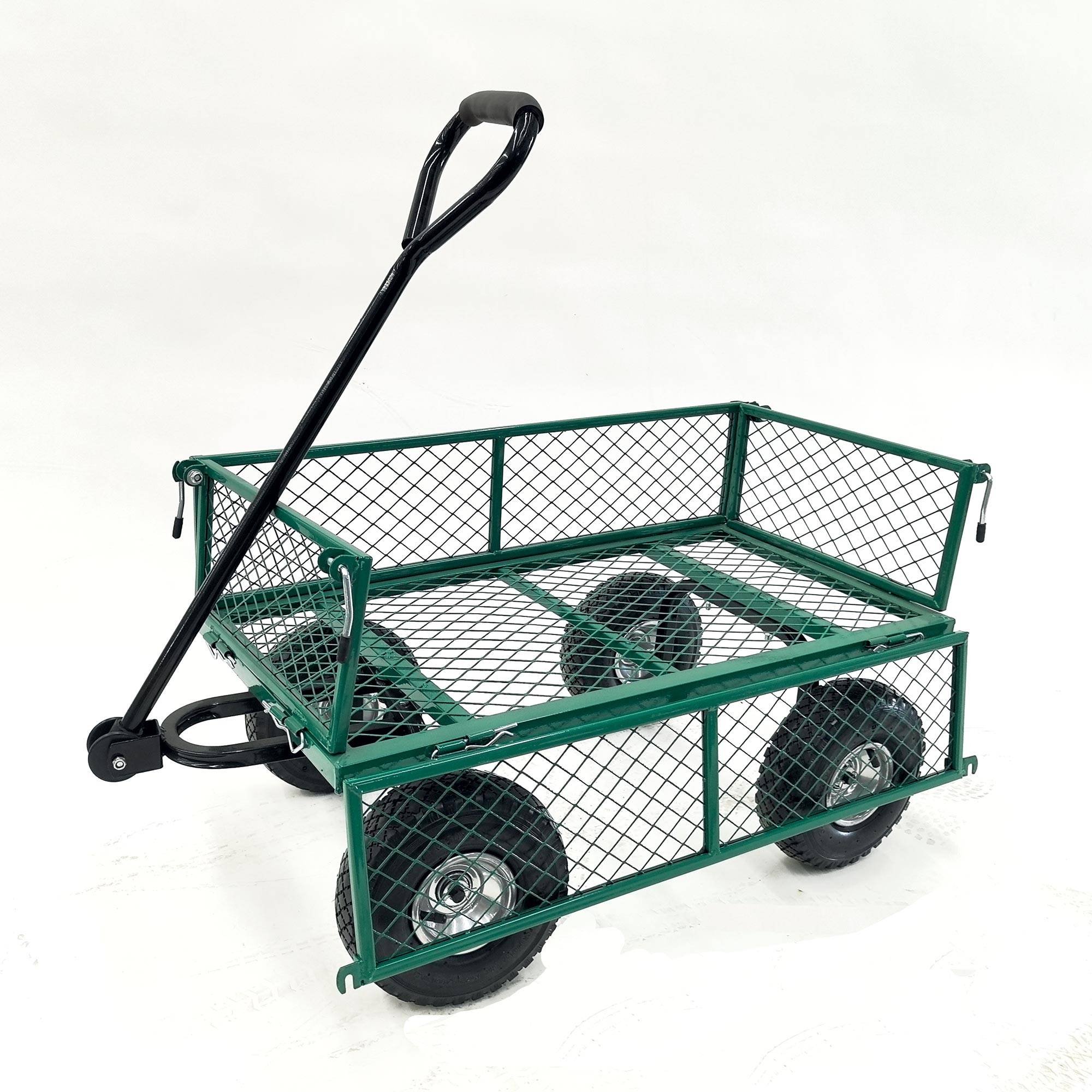 Chariot remorque grillagé de jardin WERKA PRO  65l - Image 2