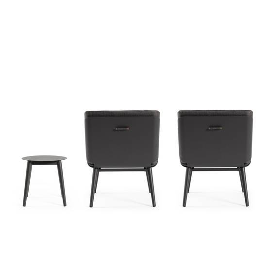 Autre - Salon de jardin en aluminium et coussins toile (set de 3) - ST VALERY - Image 9
