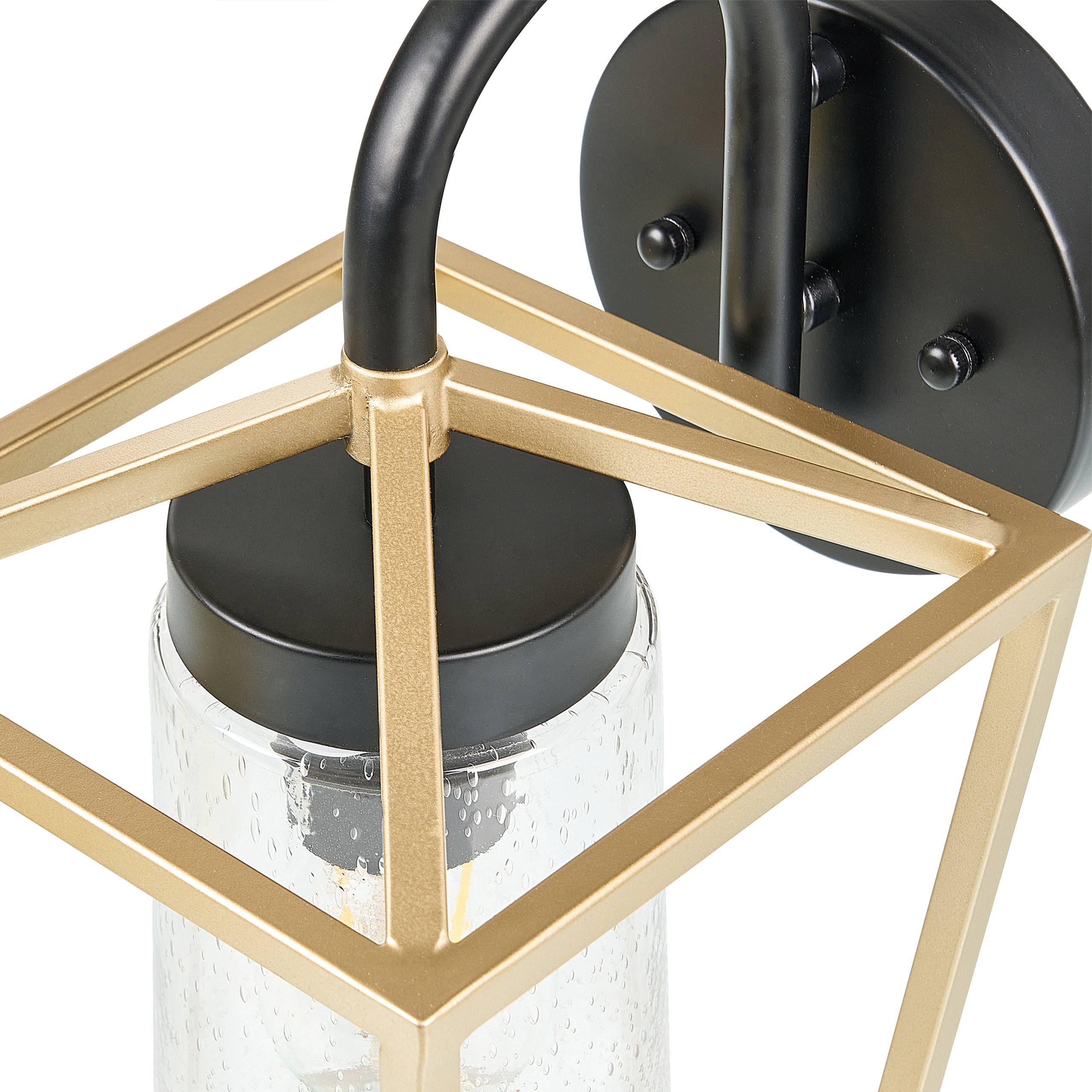 Beliani - Lampe murale pour l'extérieur Verre Doré ORDIE - Beliani - Imagen 6