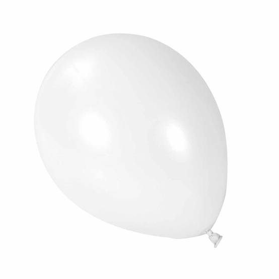 Lot de 10 Ballons en Latex "Gonflables" 30cm Blanc - Image 1