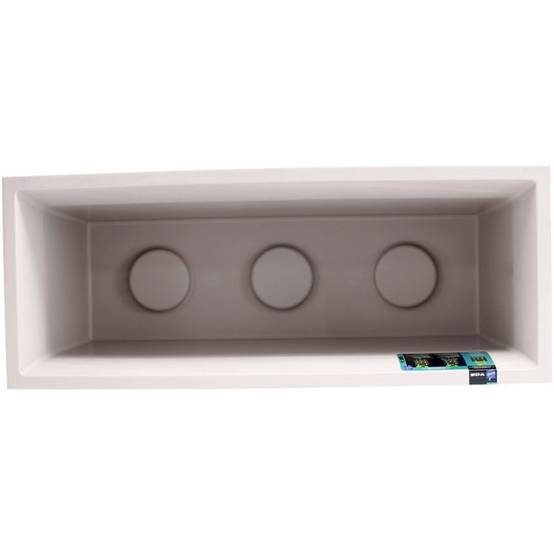 Eda - Jardinière rectangulaire Volcania effet pierre 99,5 x 39,5 x 43,5 cm - Beige calcaire - Eda - Image 4