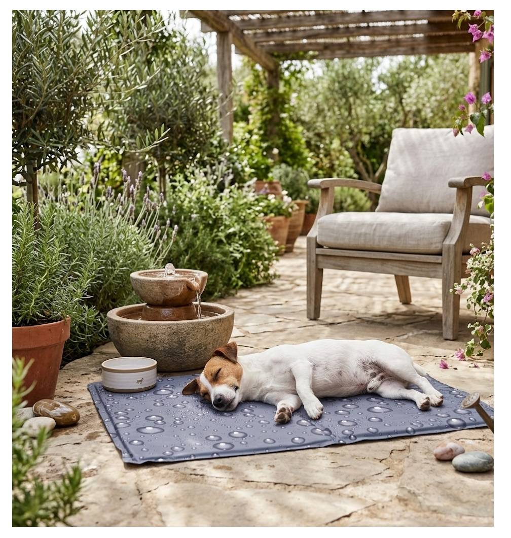 Tapis rafraîchissant pour chien 50 x 70 cm Fresk gris - Image 2