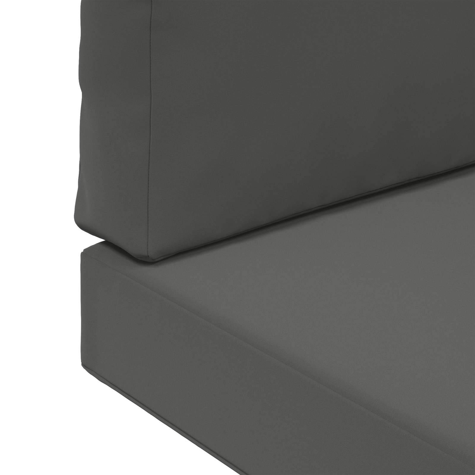 PANGIVO - Coussins de canapé extérieur polyester anthracite 60 x 60 x 8 cm, poids:3.18kg - PANGIVO - Image 9
