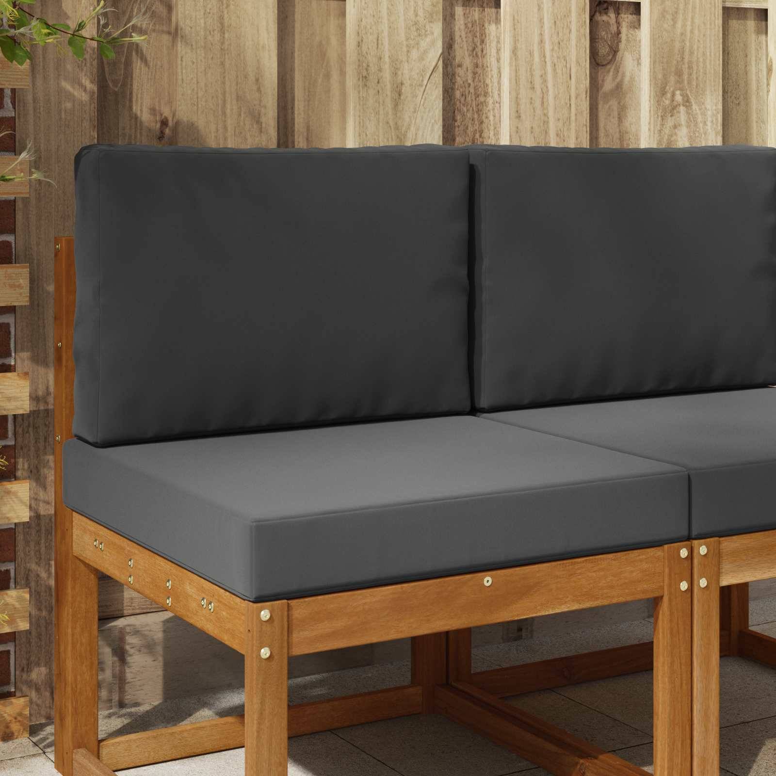 PANGIVO - Coussins de canapé extérieur polyester anthracite 60 x 60 x 8 cm, poids:3.18kg - PANGIVO - Image 1