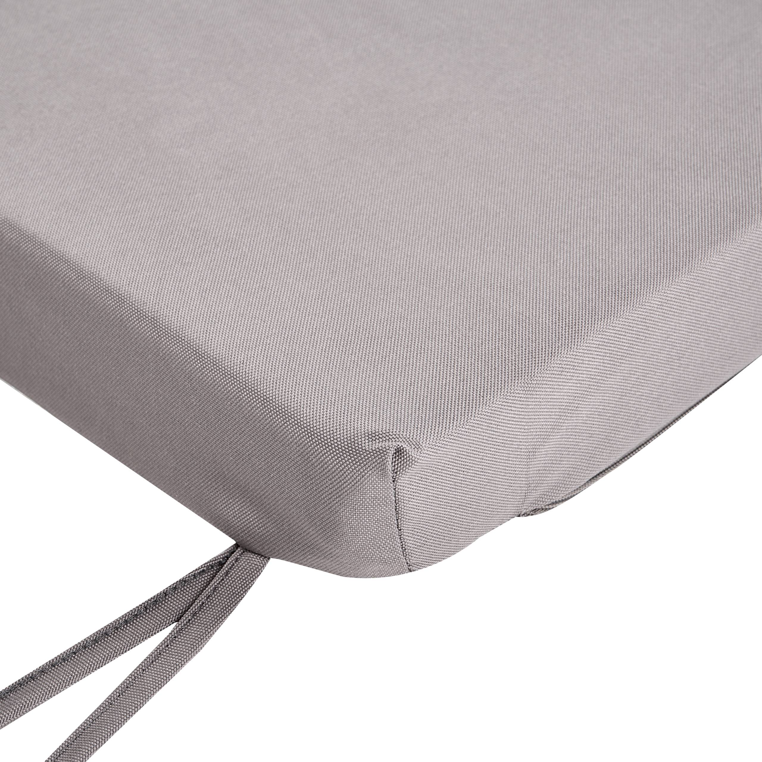 Beliani - Coussin d'assise d'extérieur Oléfine Gris MARLBORO - 151x46x5- Beliani - Image 7