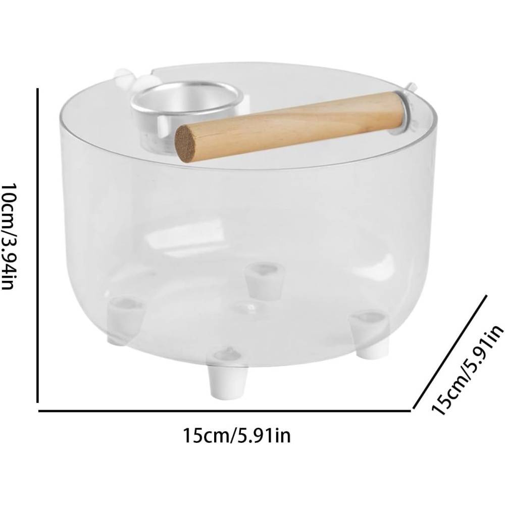 Lytech - Perchoir Toilette Pour Oiseaux Adapté aux Oiseaux Petits/Moyens, Bol Amovible - Lytech - Image 4