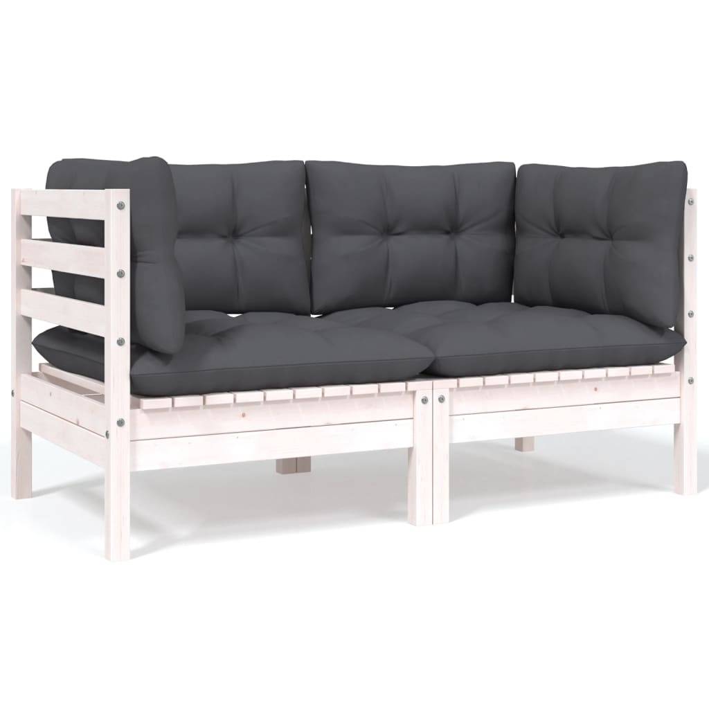 Prolenta Premium - Banc de jardin Blanc 64 X 127 cm - Prolenta Premium - Image 1