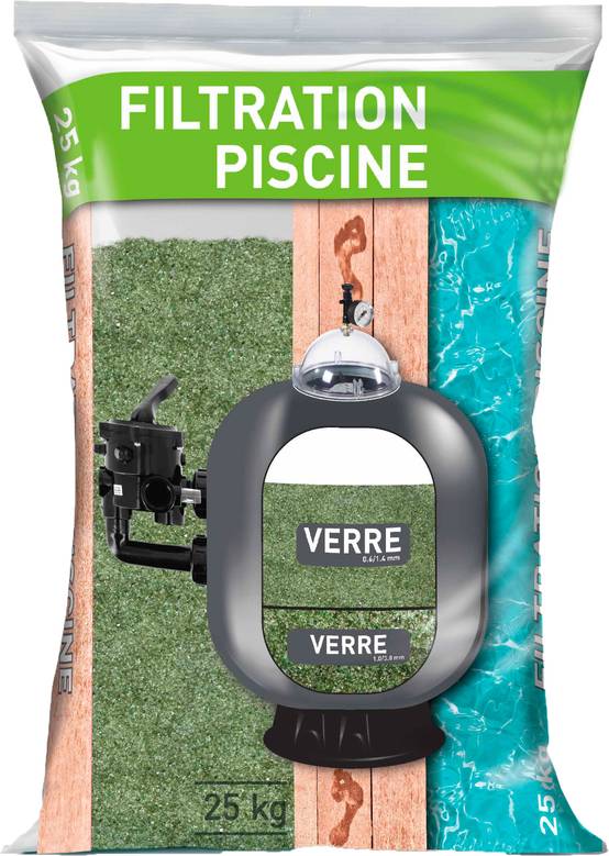 No name - Verre de filtration piscine 1/3 en sac de 25 KG - Image 2