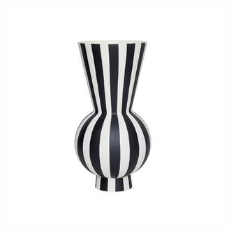 Vase noir grès Living