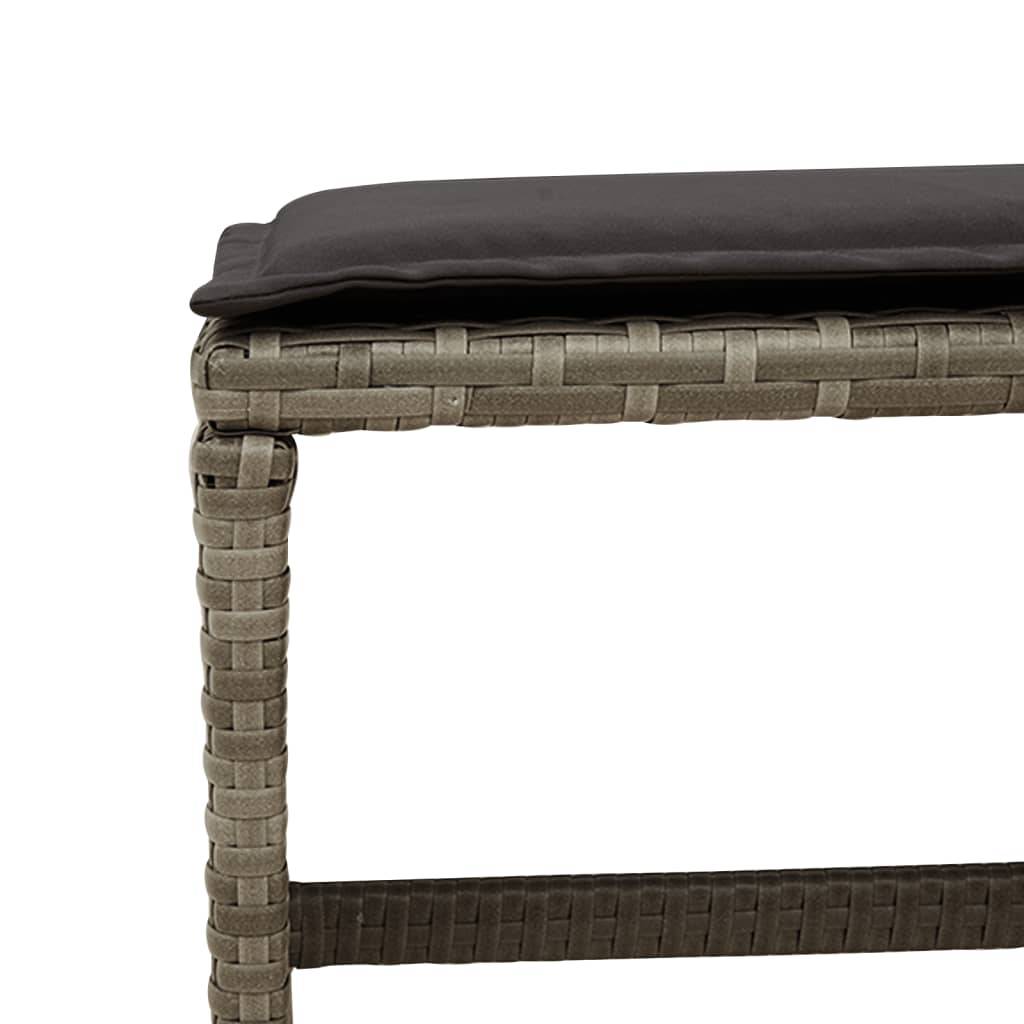 ComfortXL - Salon de Jardin Encastrable 10 Places Résine Tressée et Tabourets Gris 165cm – ComfortXL Outdoor Living - Image 10