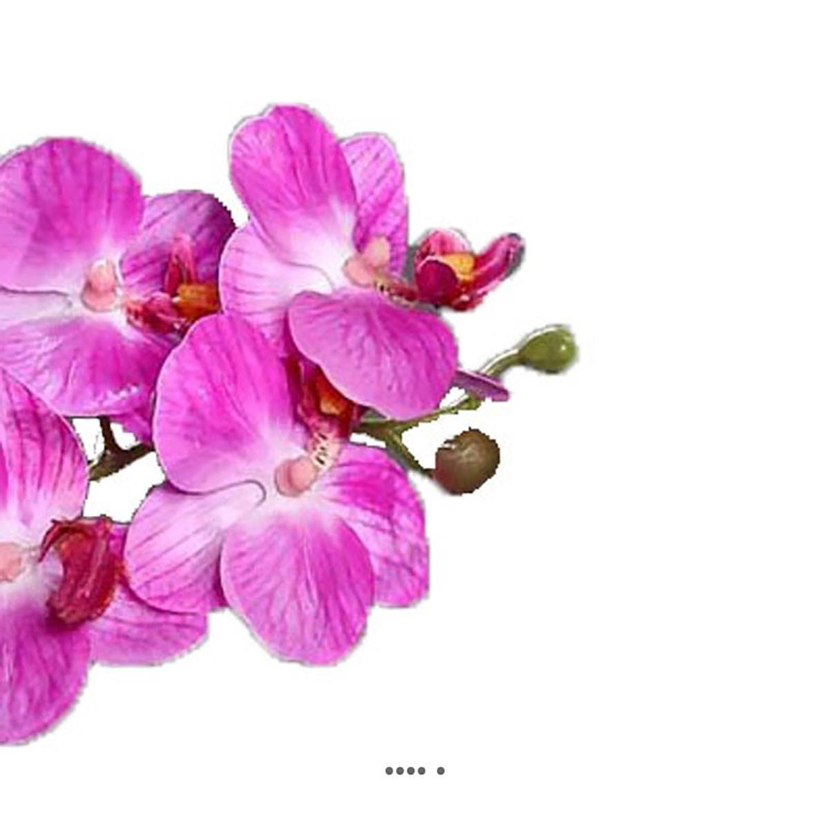 Artificielles - Orchidée phalaenopsis artificielle en coupe céramique H 25 cm Lavande - dimhaut: H 25 cm - couleur: Lavande - Imagen 3