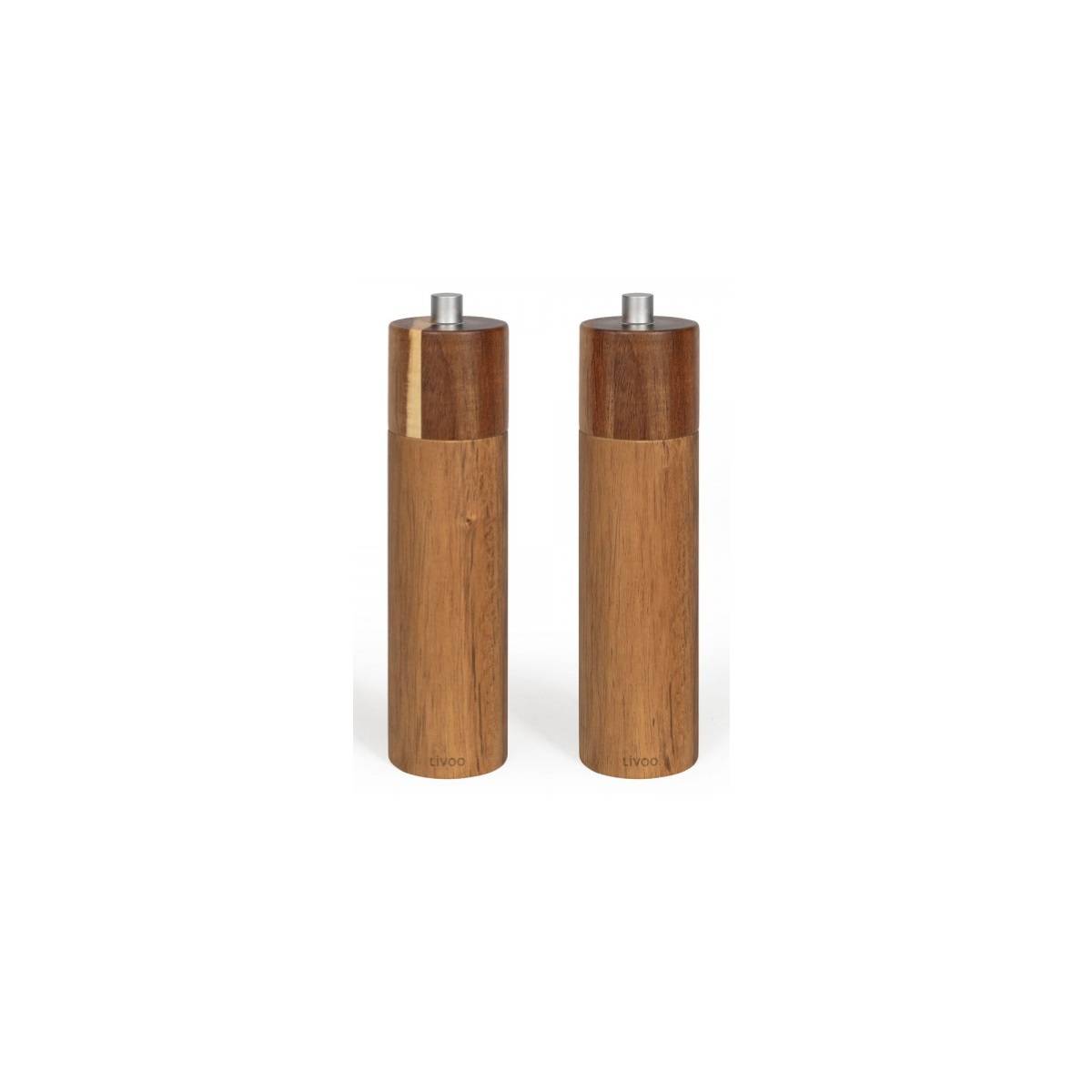 Livoo - Set de 2 moulins sel et poivre manuels MEN425 Livoo - Imagen 2