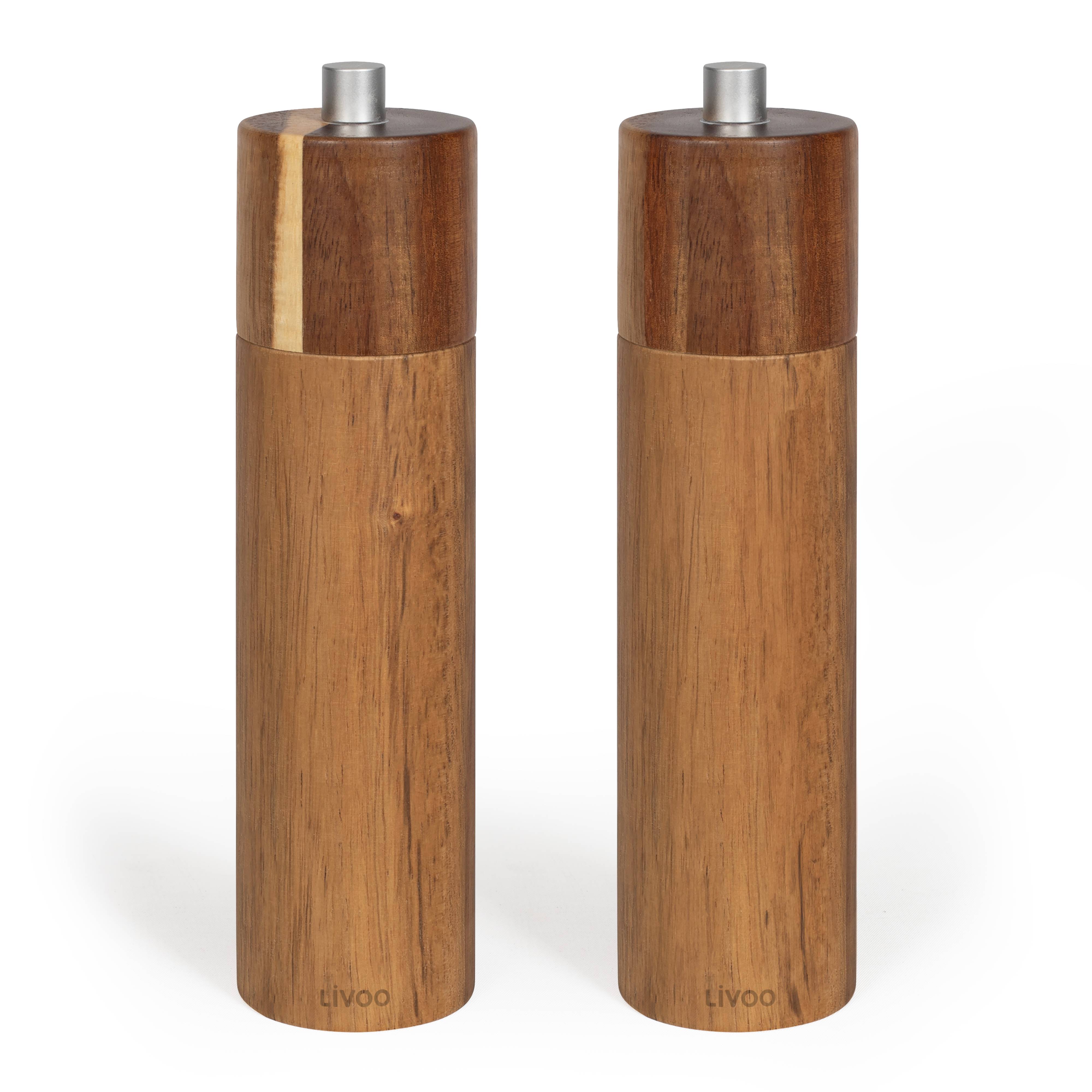 Livoo - Set de 2 moulins sel et poivre manuels MEN425 Livoo - Imagen 1