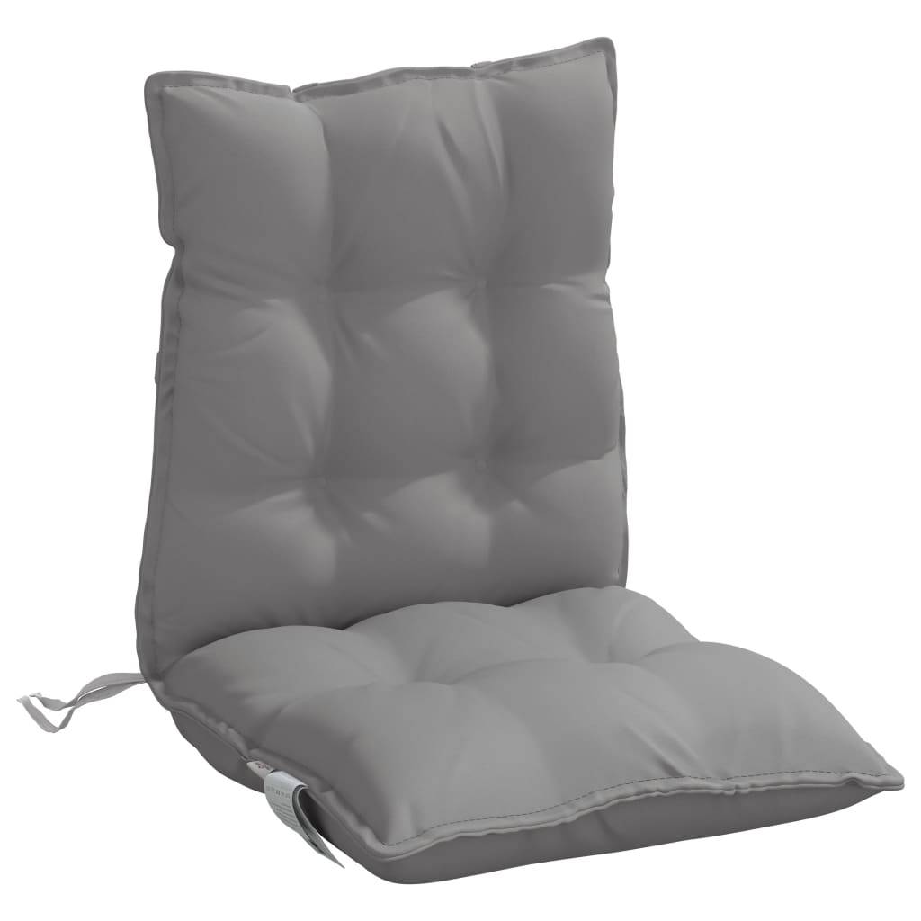 Coussins de chaise tissu oxford gris 100 x 50 x 7 cm - PANGIVO - Image 5