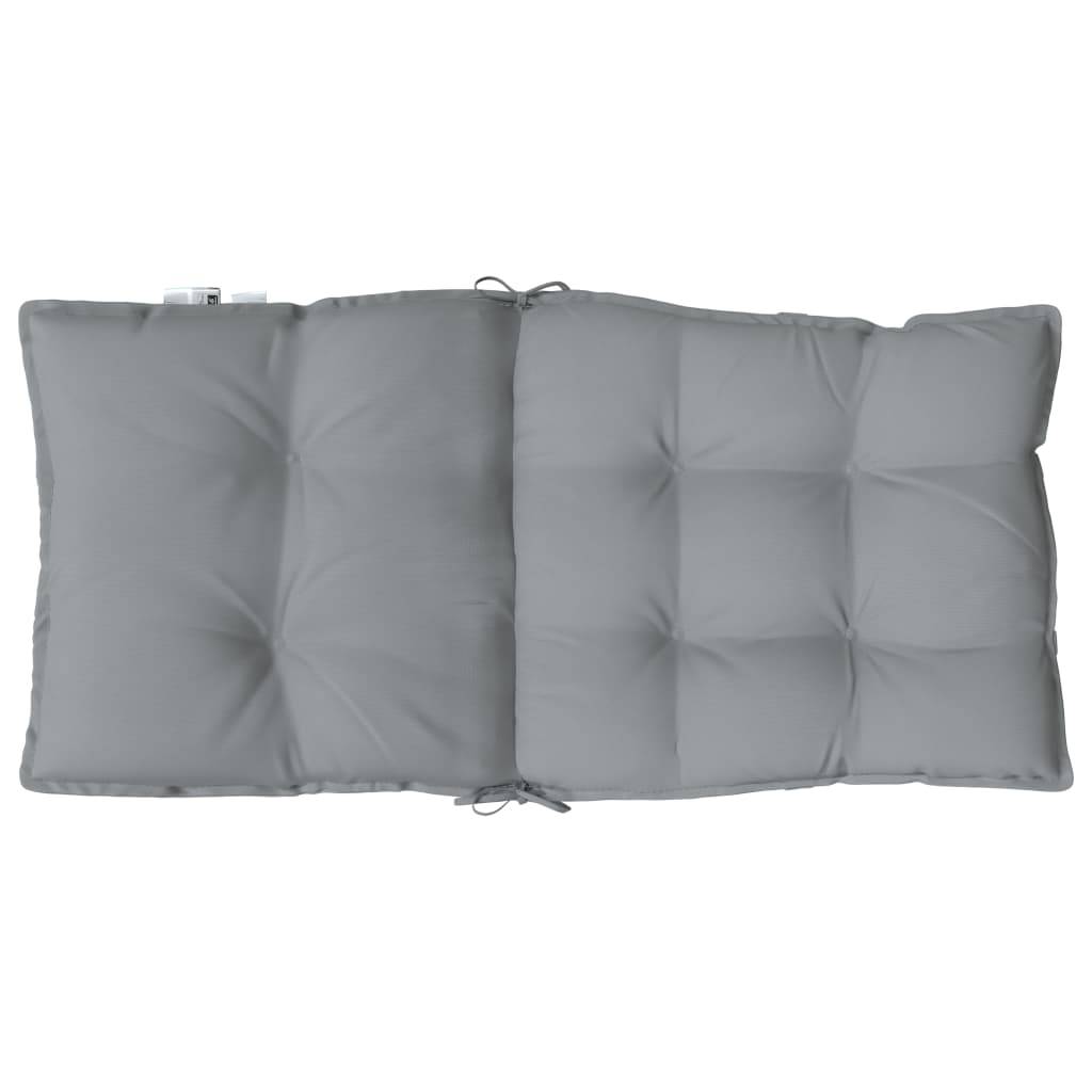 Coussins de chaise tissu oxford gris 100 x 50 x 7 cm - PANGIVO - Image 7