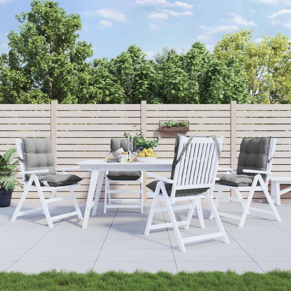 Coussins de chaise tissu oxford gris 100 x 50 x 7 cm - PANGIVO - Image 1