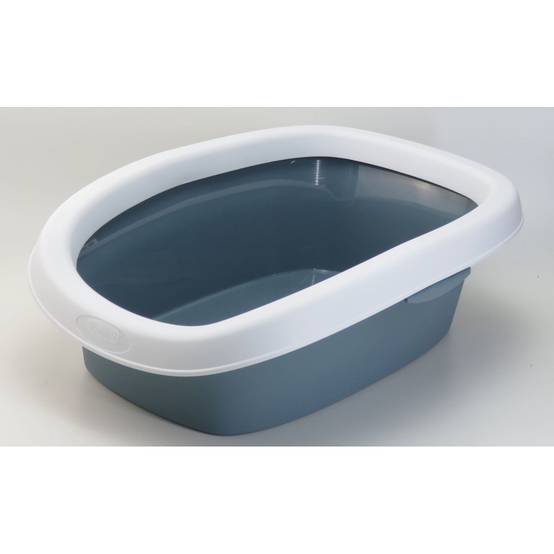 Bac a litière sprint 10 bleu acier 31 x 43 x 14 h pour chat - Image 2