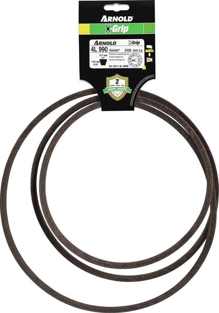 Arnold - Courroie trapézoïdale X-Grip V de type 4L990 Arnold - Imagen 1